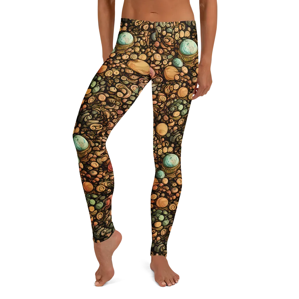 Inkstone Garden on Leggings — Front