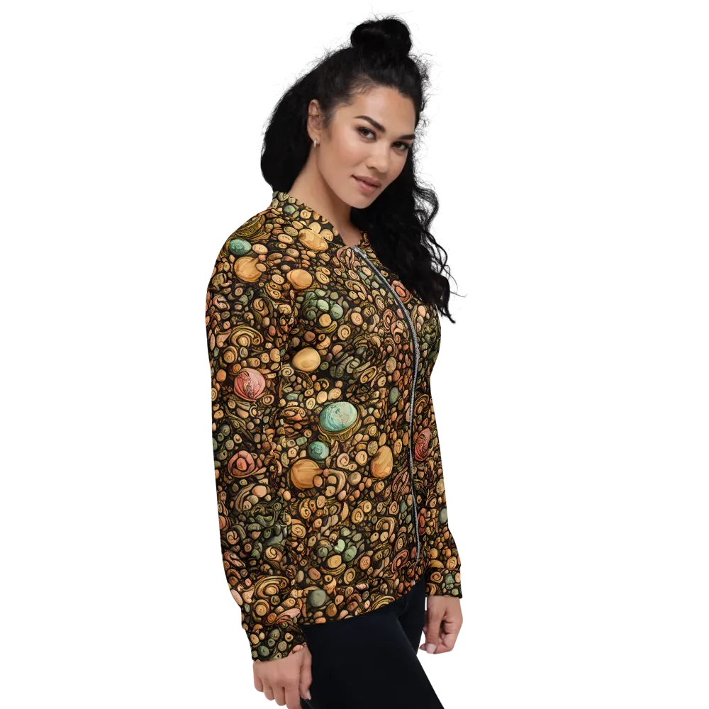 Inkstone Garden on Bomber Jacket — Right