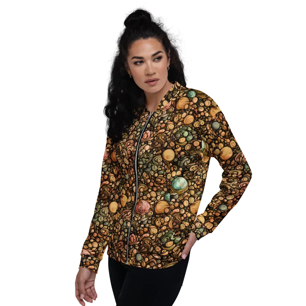 Inkstone Garden on Bomber Jacket — Left