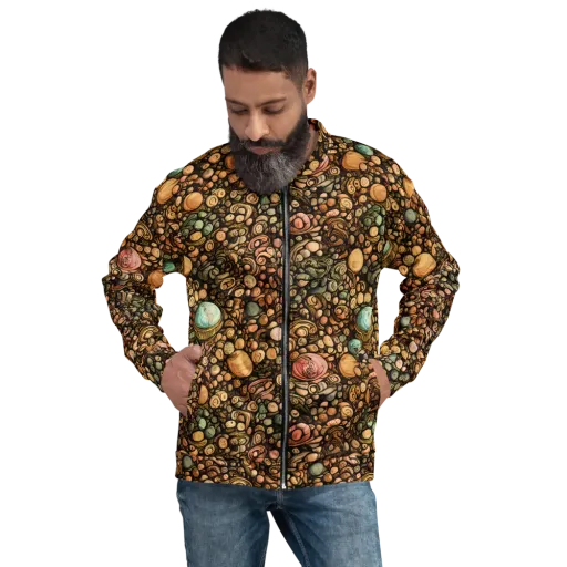 Inkstone Garden on a Bomber Jacket