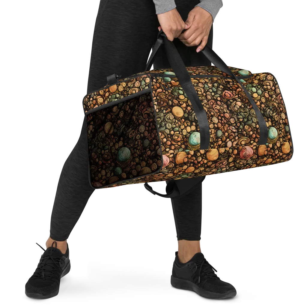 Inkstone Garden on Duffle Bag — Right Front