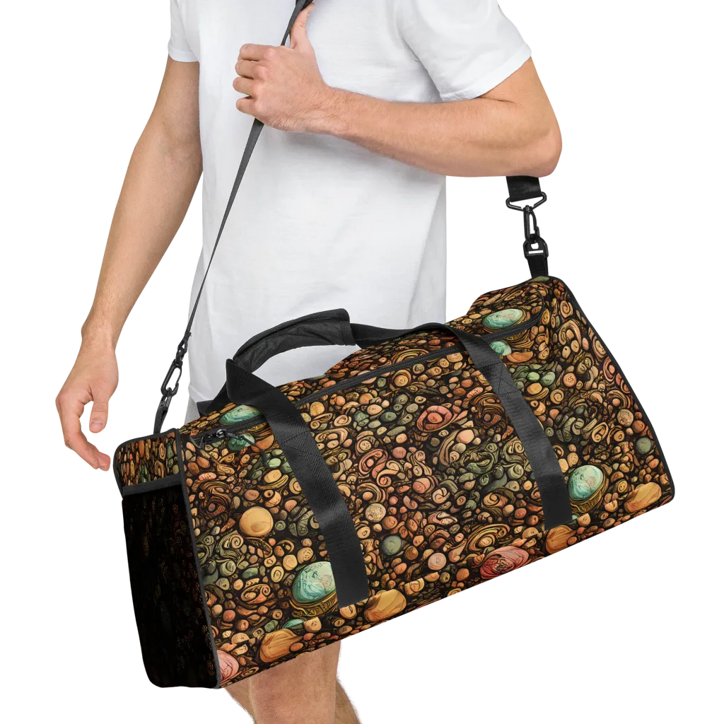 Inkstone Garden on Duffle Bag — Right Front