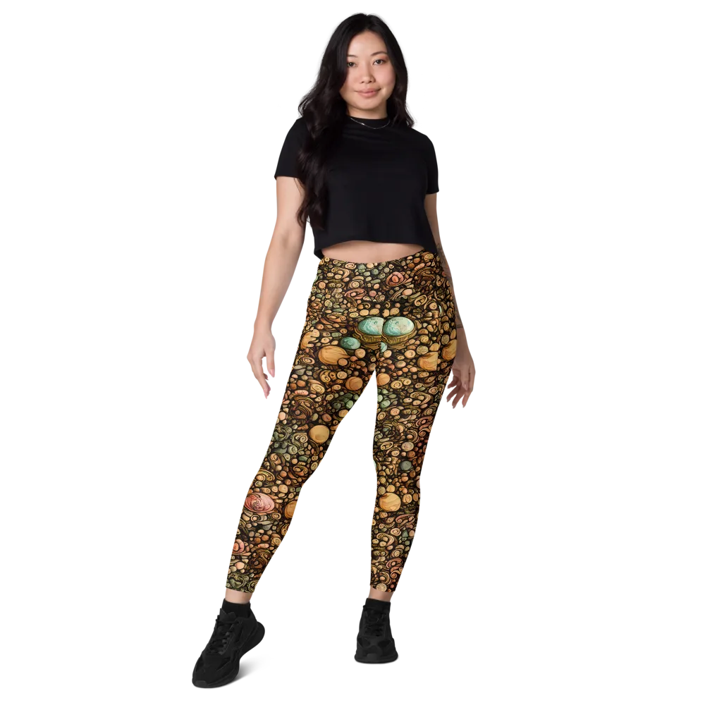 Inkstone Garden on Leggings with Pockets — Front