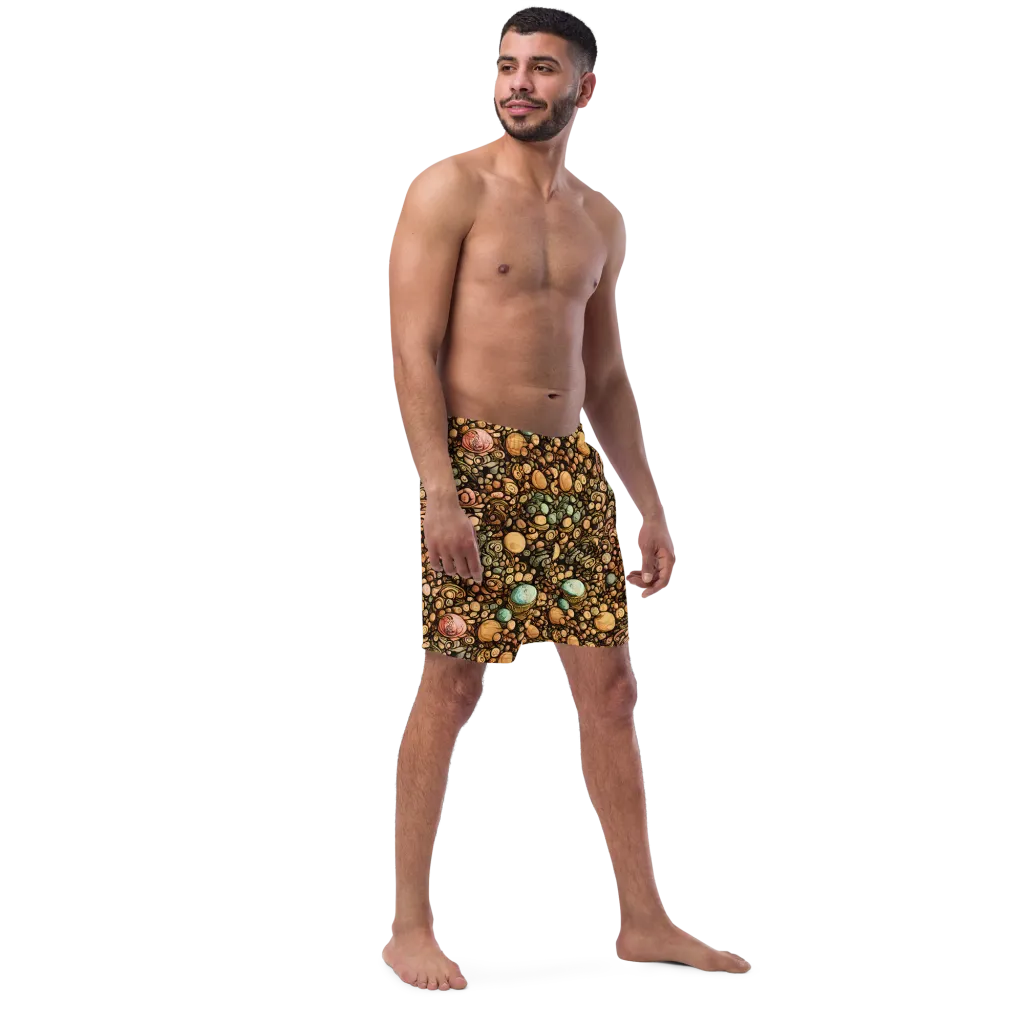 Inkstone Garden on Swim Trunks — Right Front