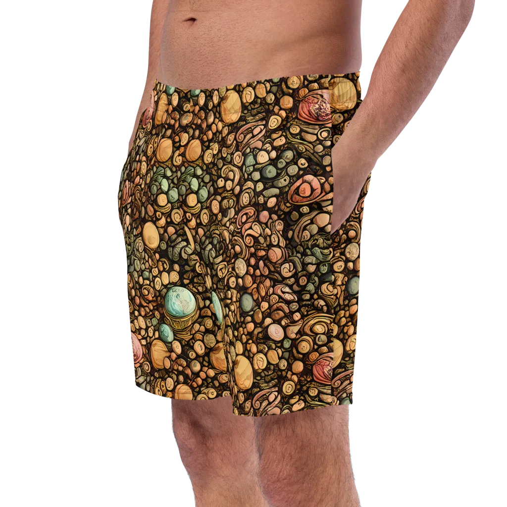 Inkstone Garden on Swim Trunks — Left Front