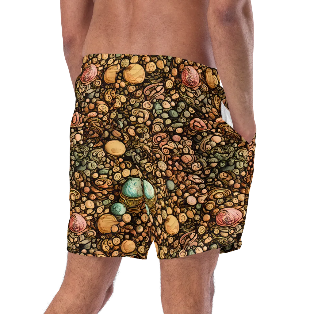 Inkstone Garden on Swim Trunks — Right Back