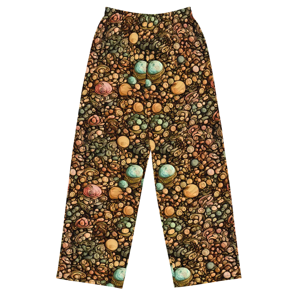 Inkstone Garden on Wide-Leg Pants — Front