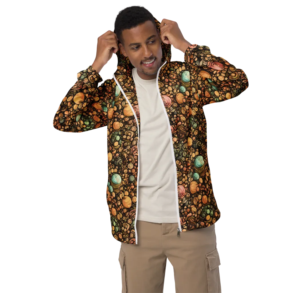 Inkstone Garden on Men's Windbreaker — Front