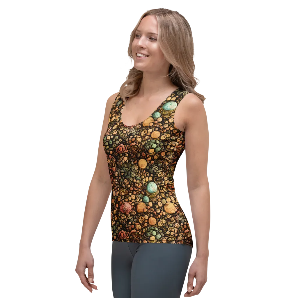 Inkstone Garden on Women's Tank Top — Left Front