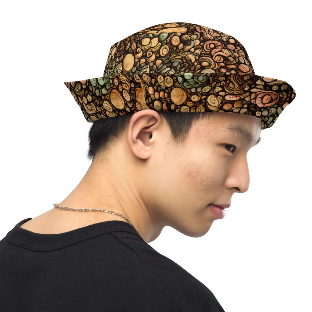 Inkstone Garden on Reversible Bucket Hat — Right Outside