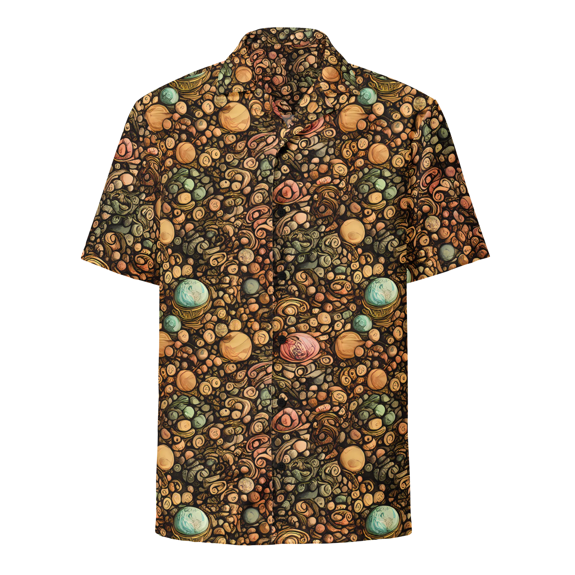 Inkstone Garden on Button Shirt — Front