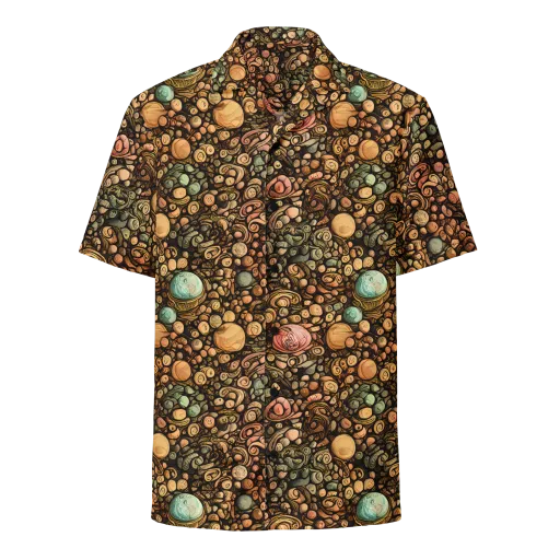 Inkstone Garden on a Button Shirt