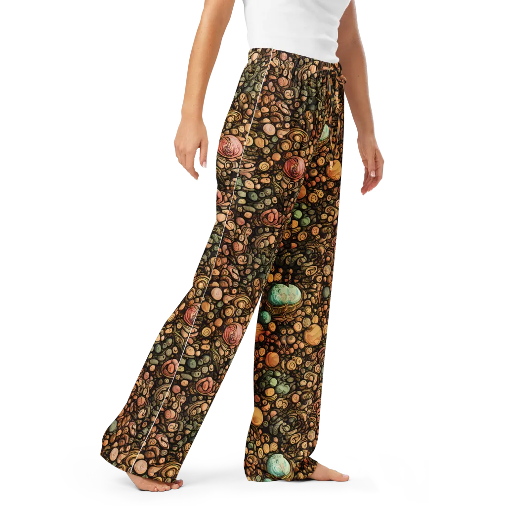 Inkstone Garden on Women's Pajama Pants — Right Front