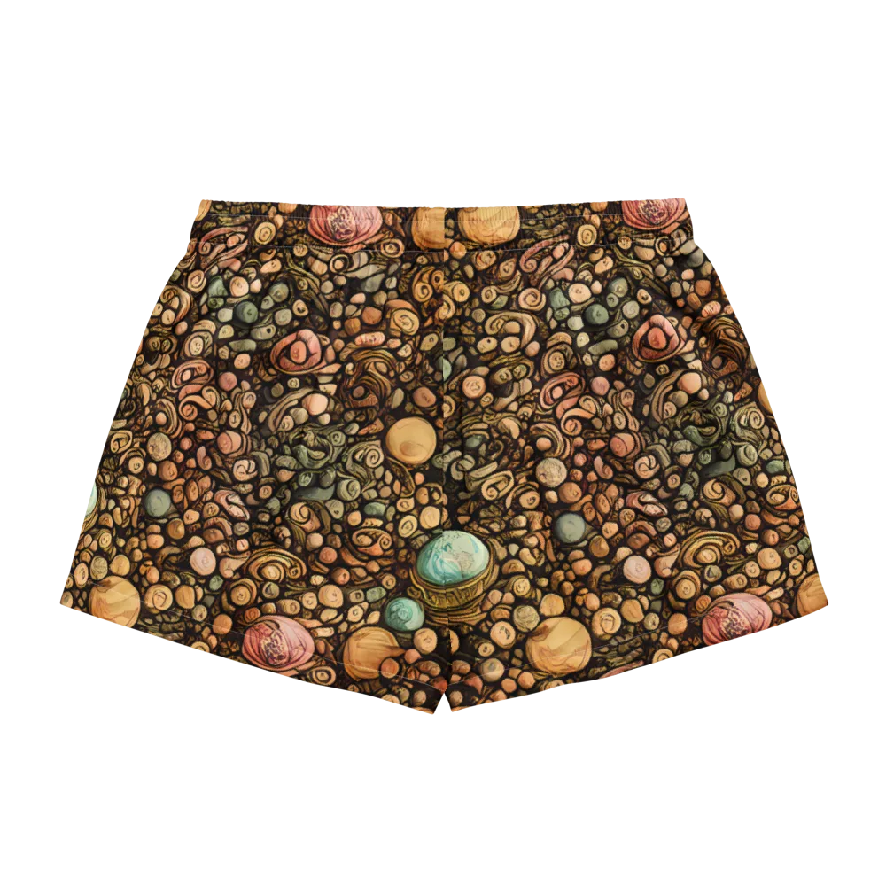 Inkstone Garden on Women's Pajama Shorts — Back