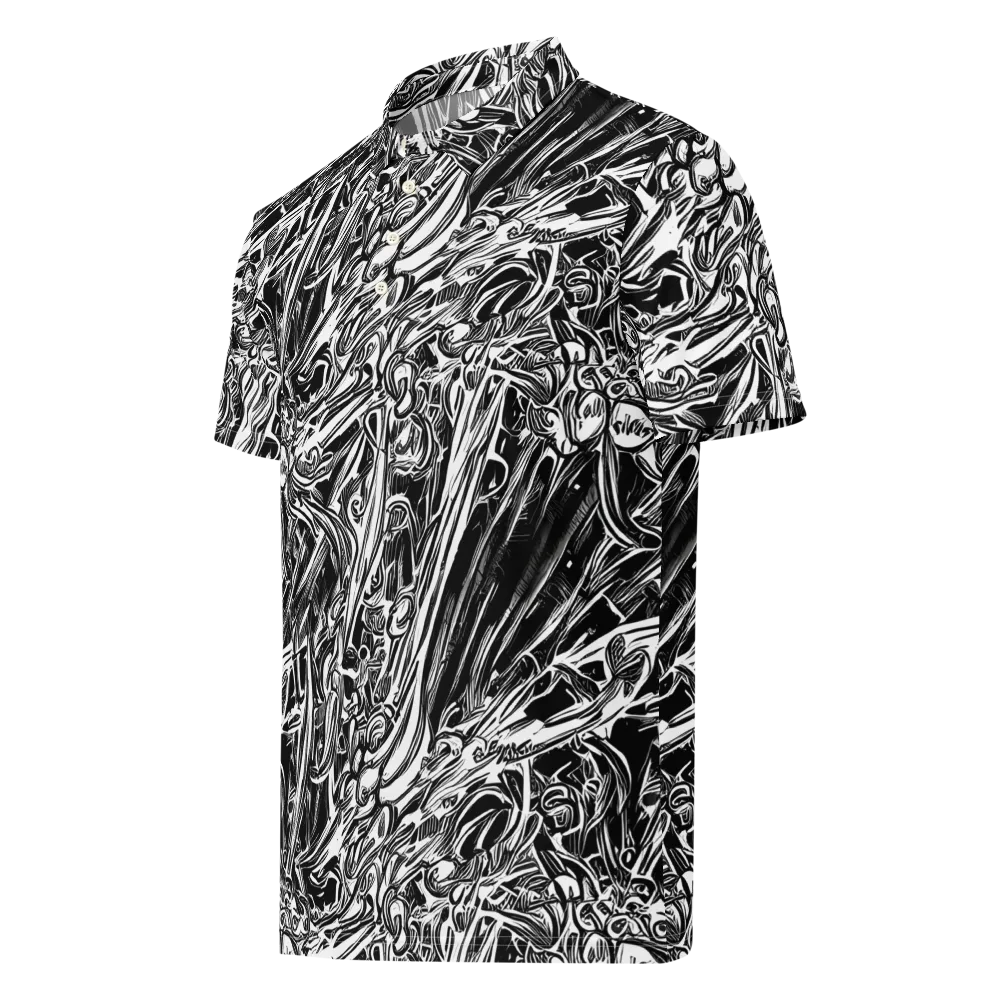 Blackwater Etch on Men's Slim Fit Polo Shirt — Left Front