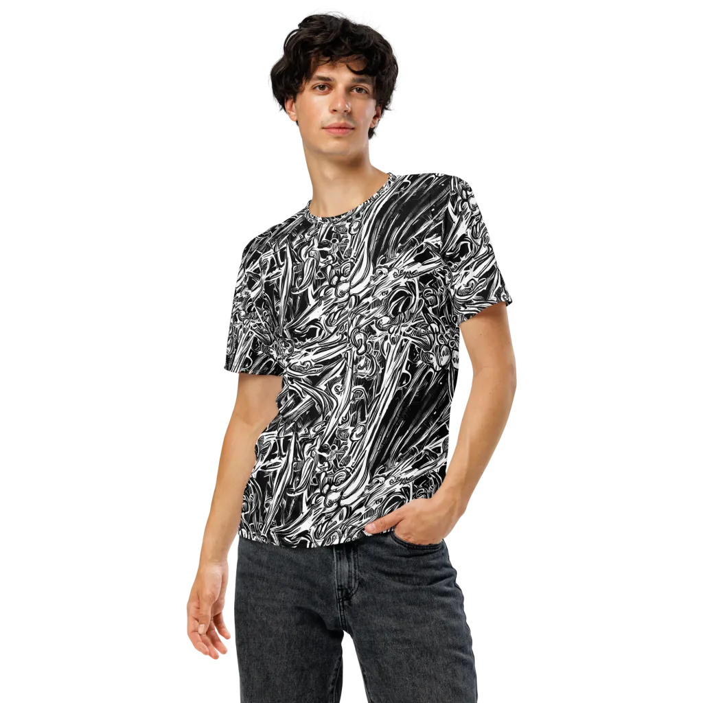 Blackwater Etch on Men's Crew Neck T-Shirt — Front