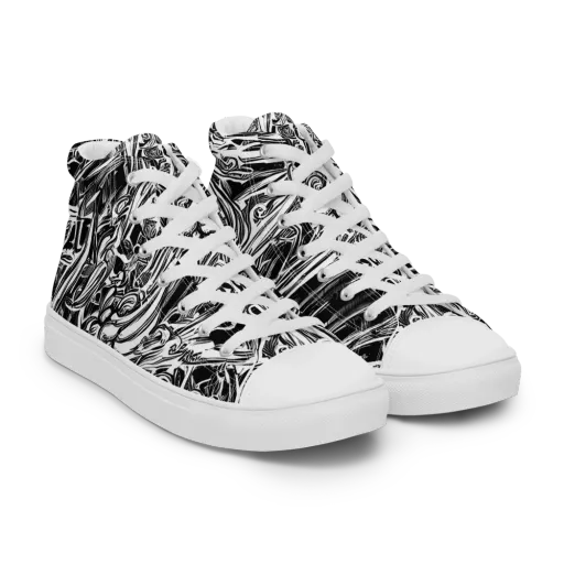 Blackwater Etch on a Women's High Top Canvas Shoes