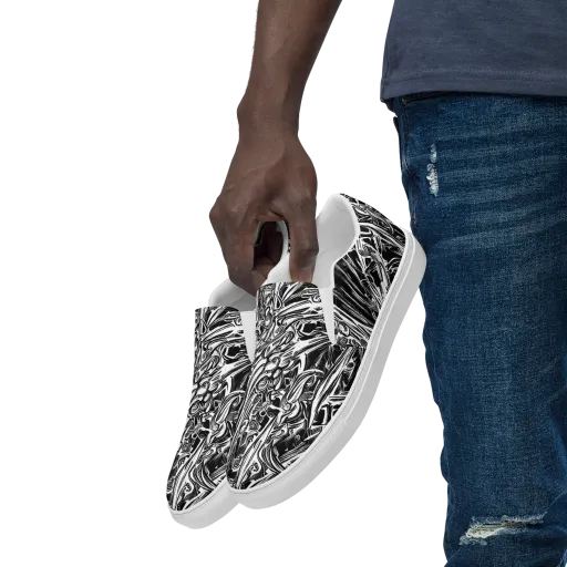 Blackwater Etch on a Men's Slip-On Canvas Shoes