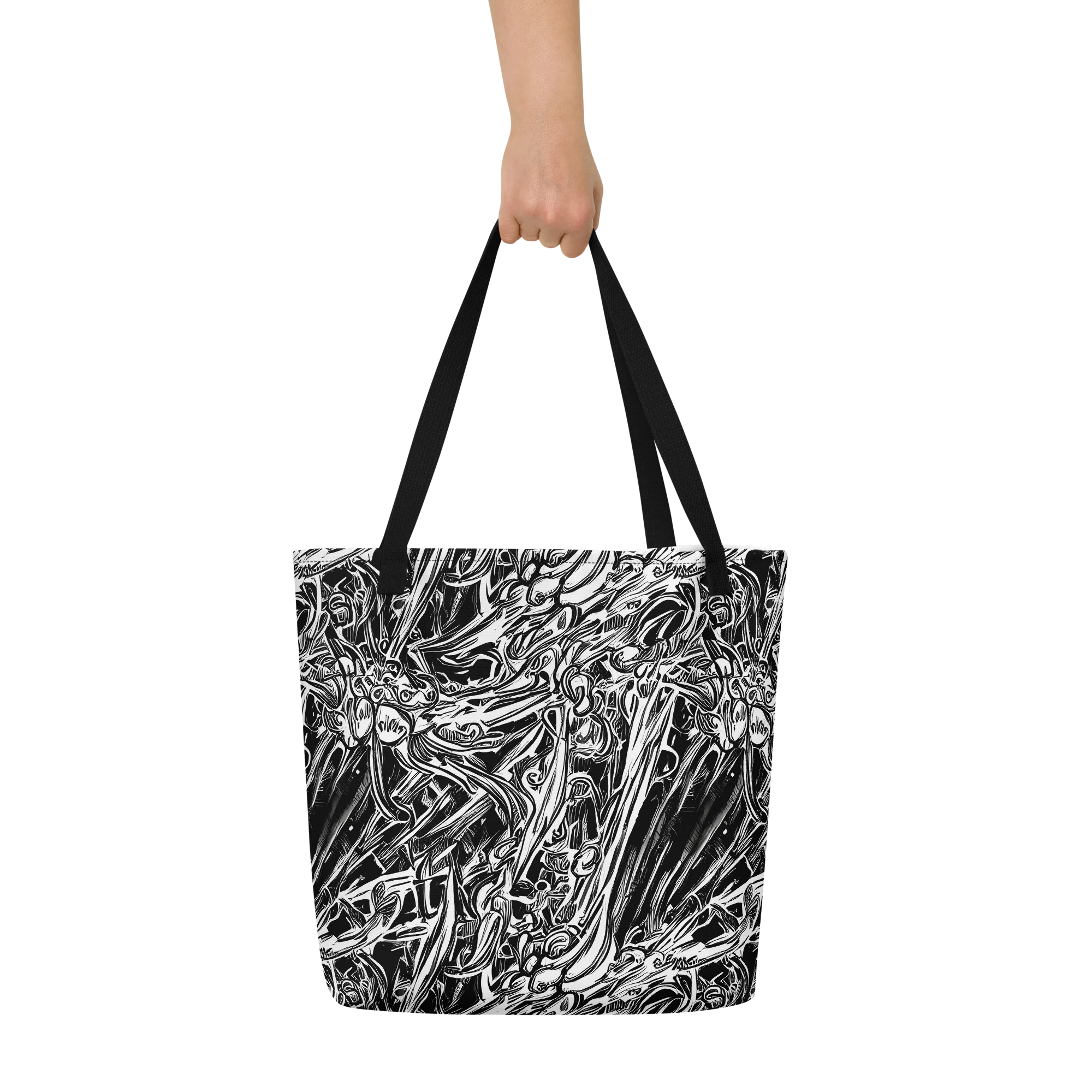 Blackwater Etch on Large Tote Bag W/ Pocket — Front