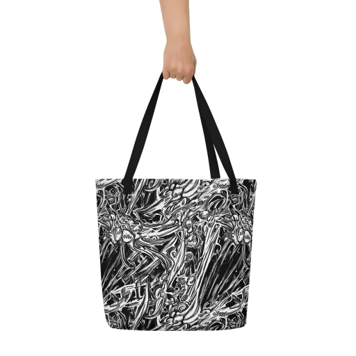Blackwater Etch on a Large Tote Bag W/ Pocket