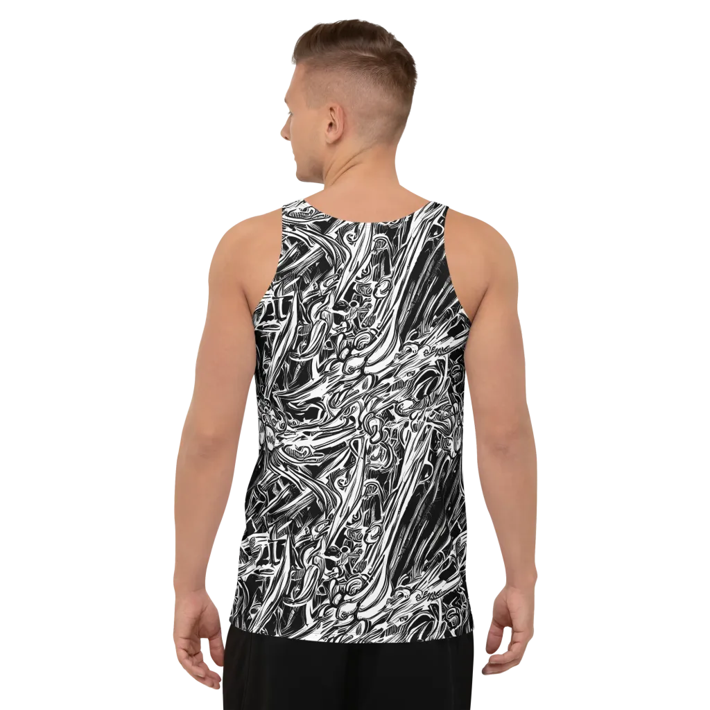 Blackwater Etch on Men's Tank Top — Back