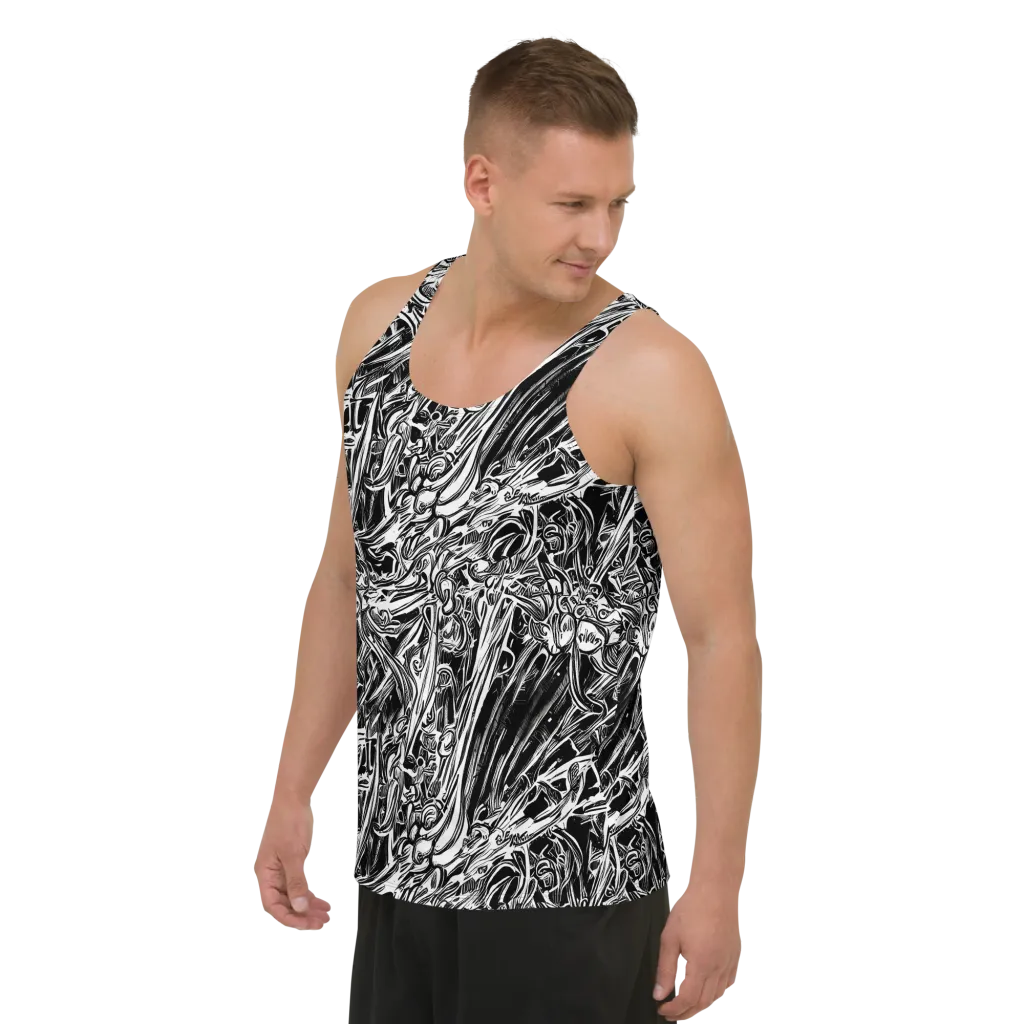 Blackwater Etch on Men's Tank Top — Left Front