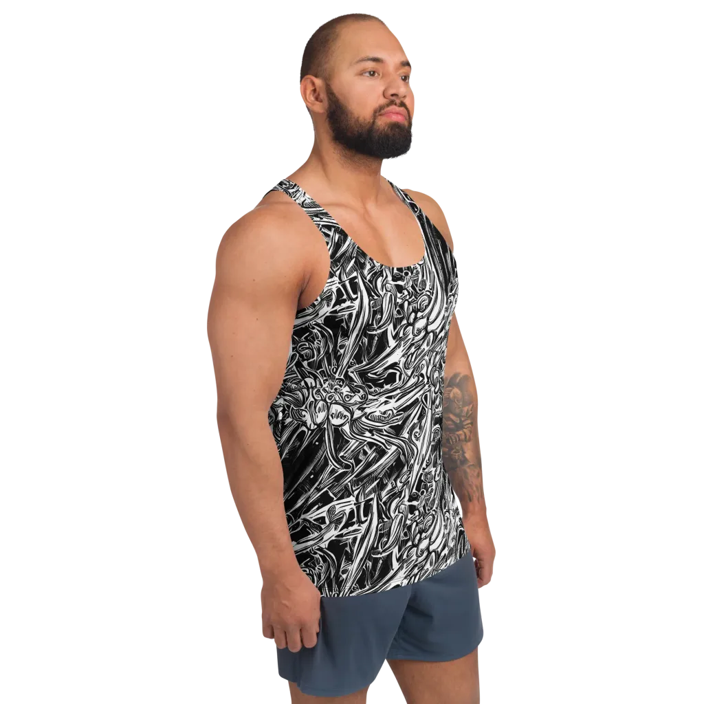 Blackwater Etch on Men's Tank Top — Right Front