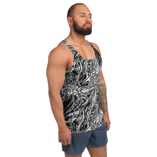 Blackwater Etch on a Men's Tank Top