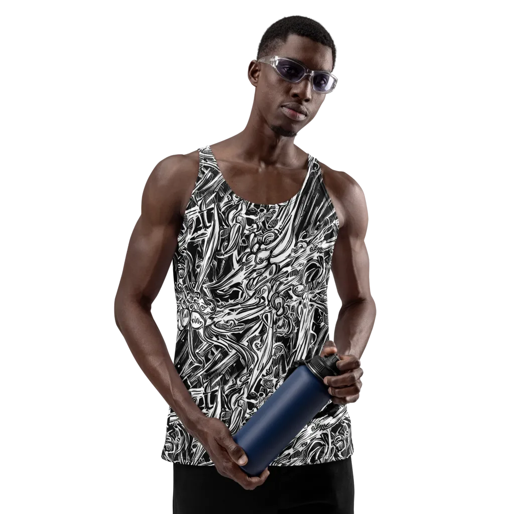 Blackwater Etch on Men's Tank Top — Front