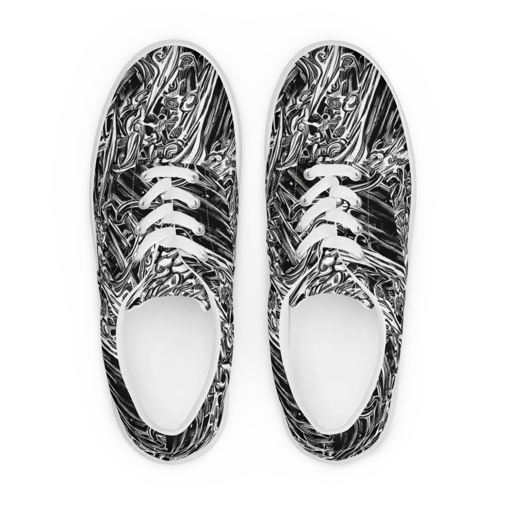 Blackwater Etch on Men's Lace-Up Canvas Shoes — Front