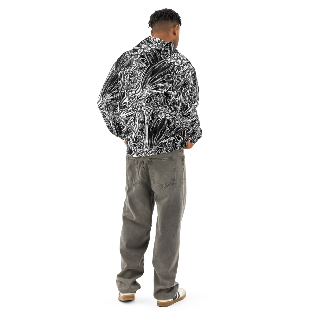 Blackwater Etch on Cotton Hoodie — Back