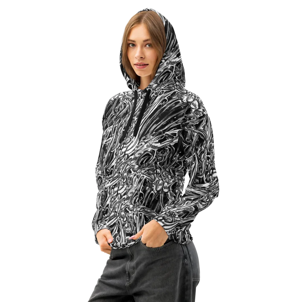 Blackwater Etch on Cotton Hoodie — Left Front