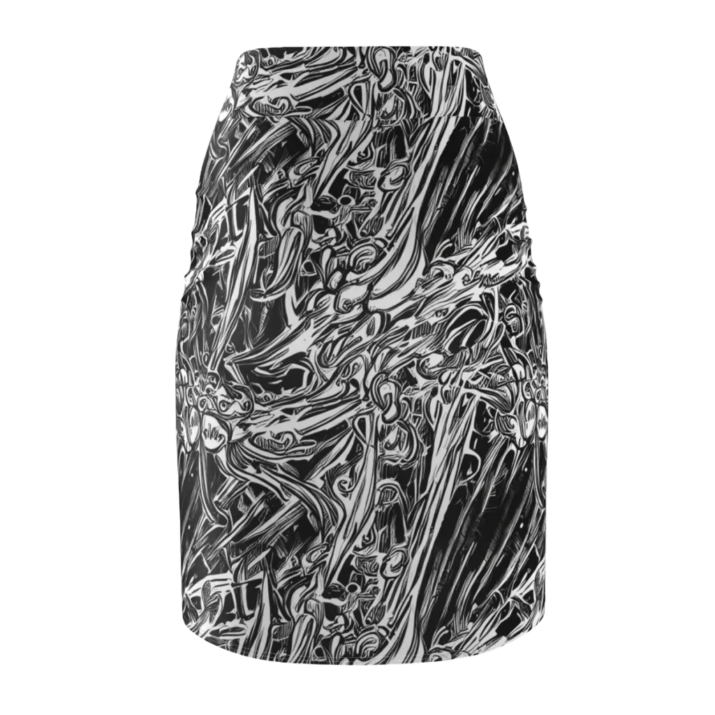 Blackwater Etch on Pencil Skirt — Back