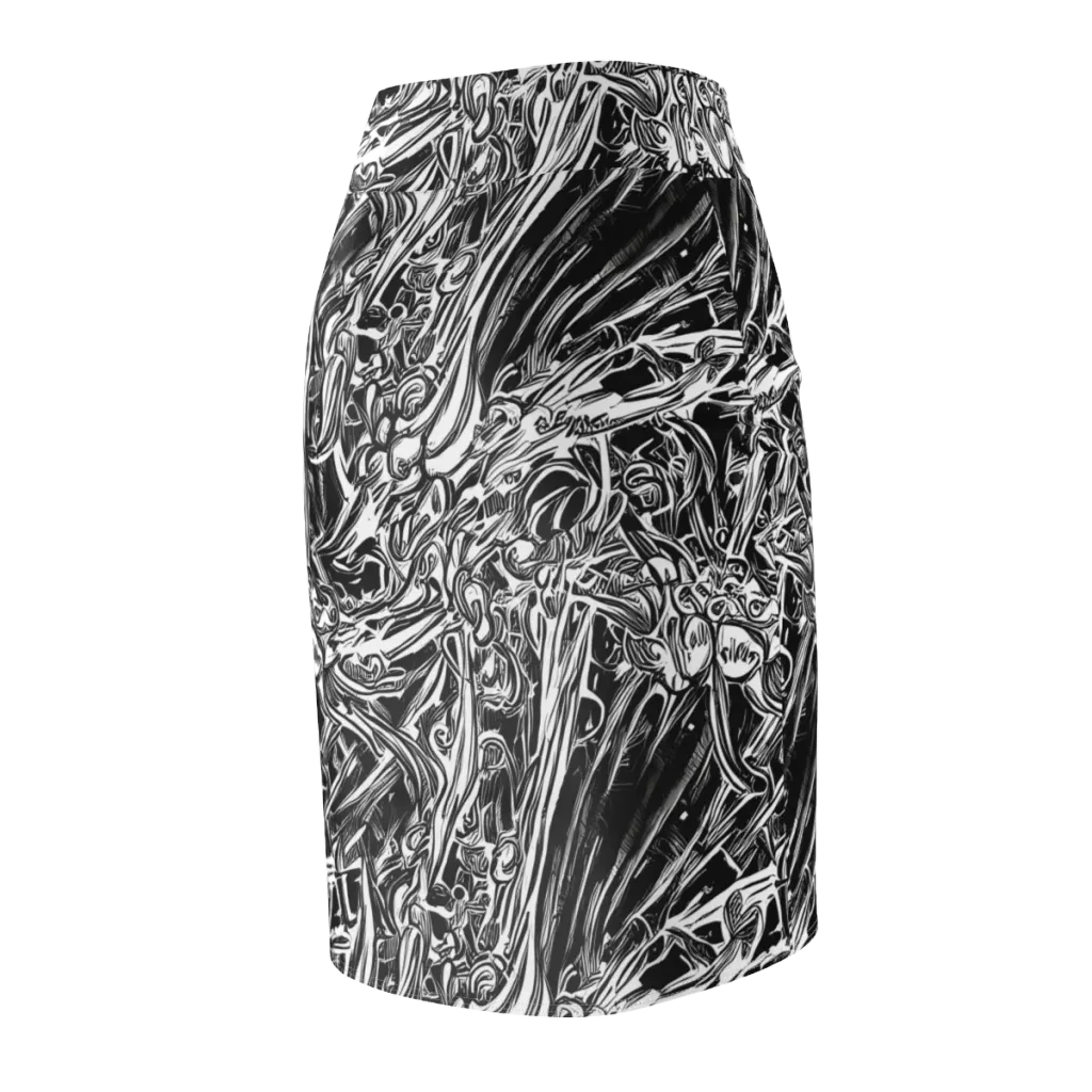 Blackwater Etch on Pencil Skirt — Back Side