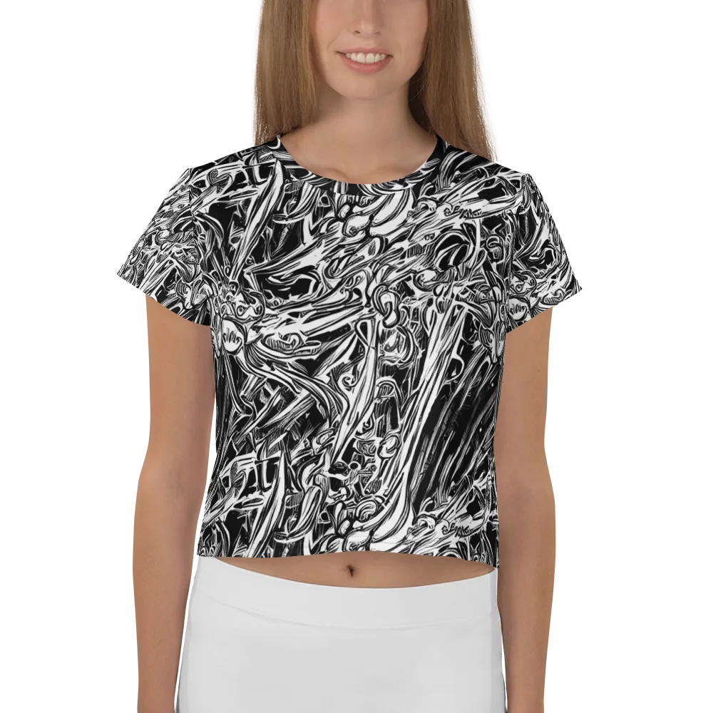 Blackwater Etch on Crop Tee — Front