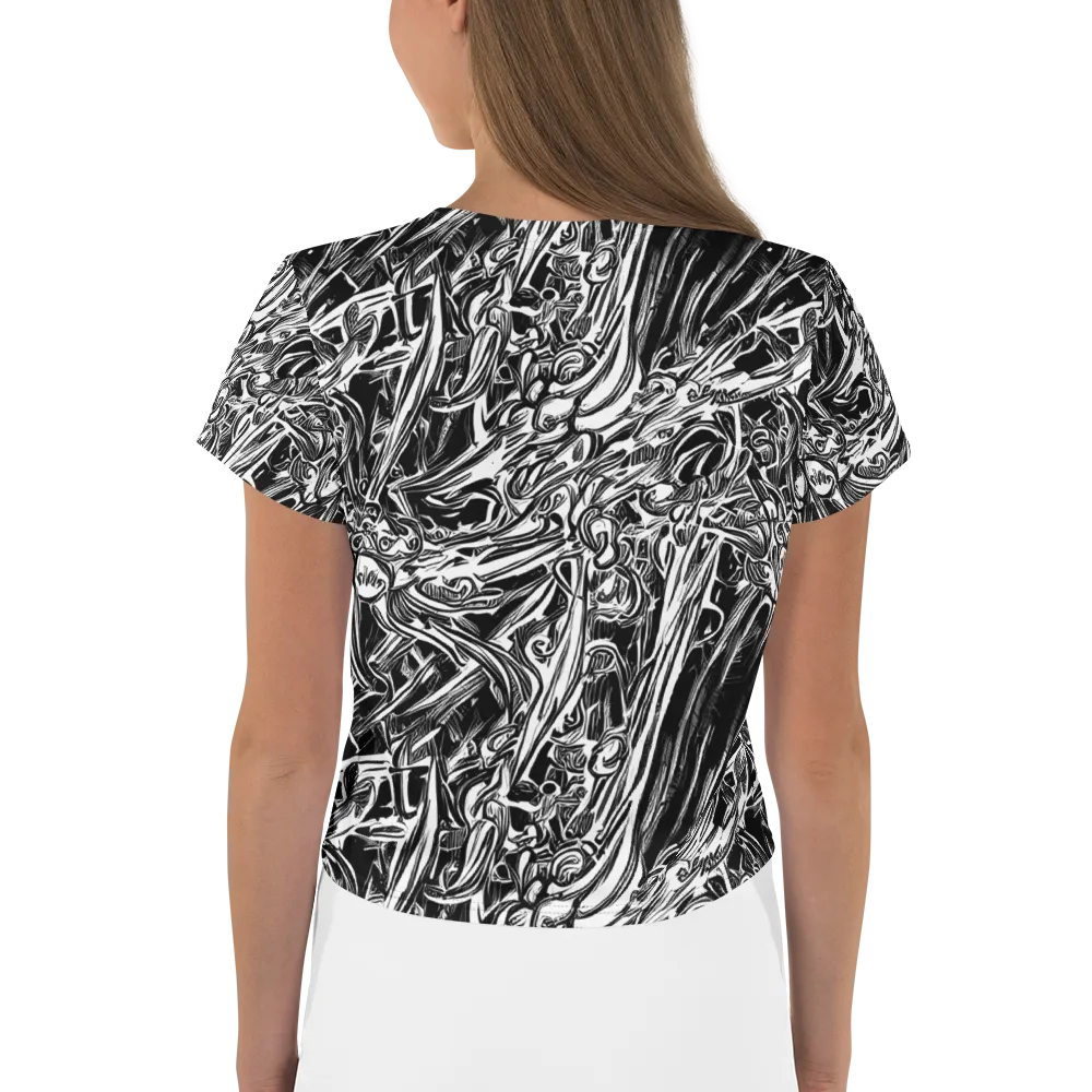 Blackwater Etch on Crop Tee — Back