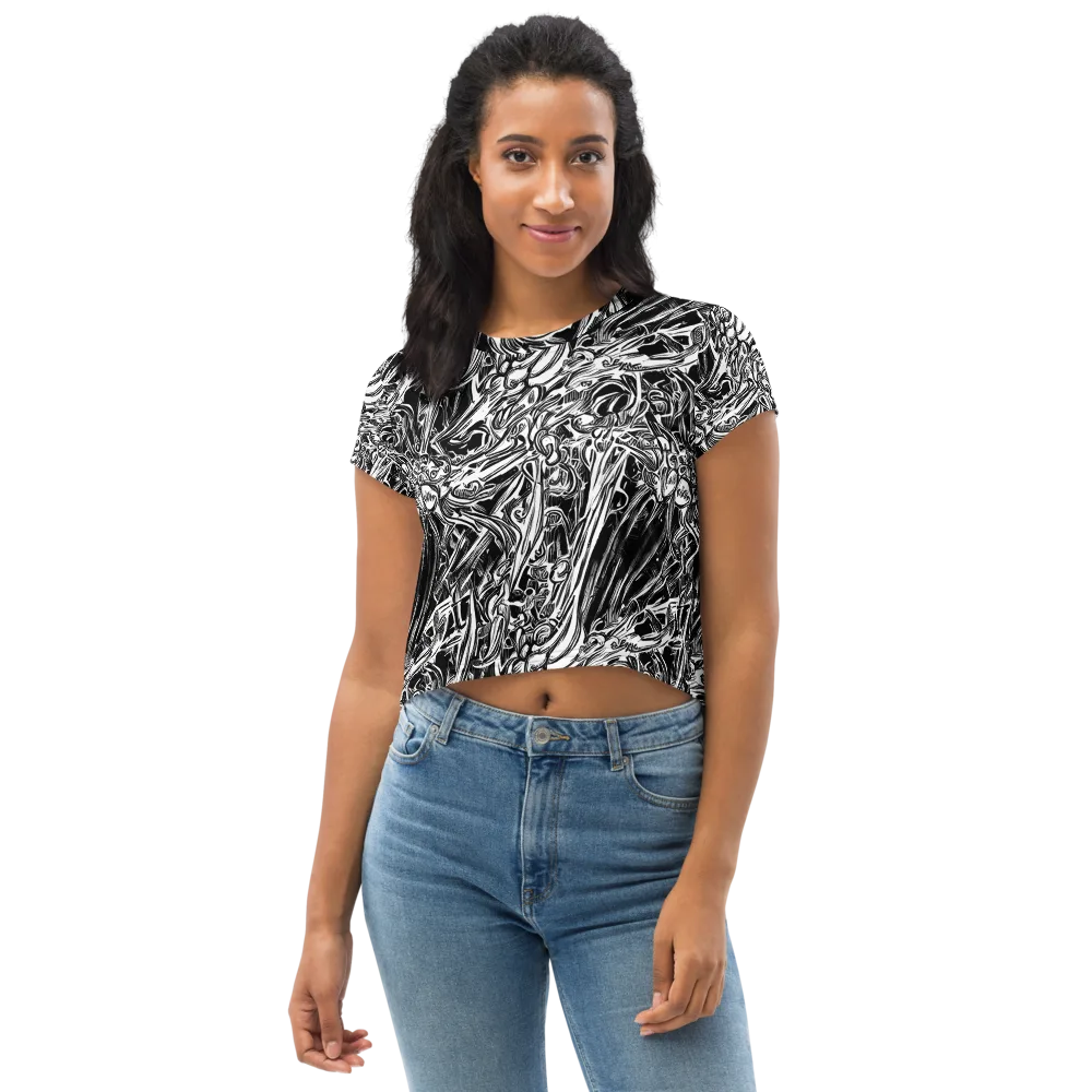 Blackwater Etch on Crop Tee — Front