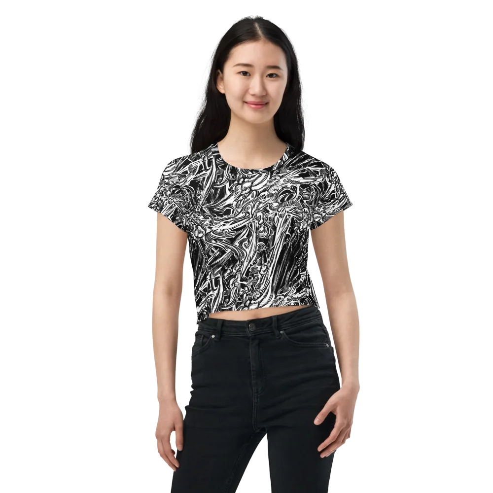 Blackwater Etch on Crop Tee — Front