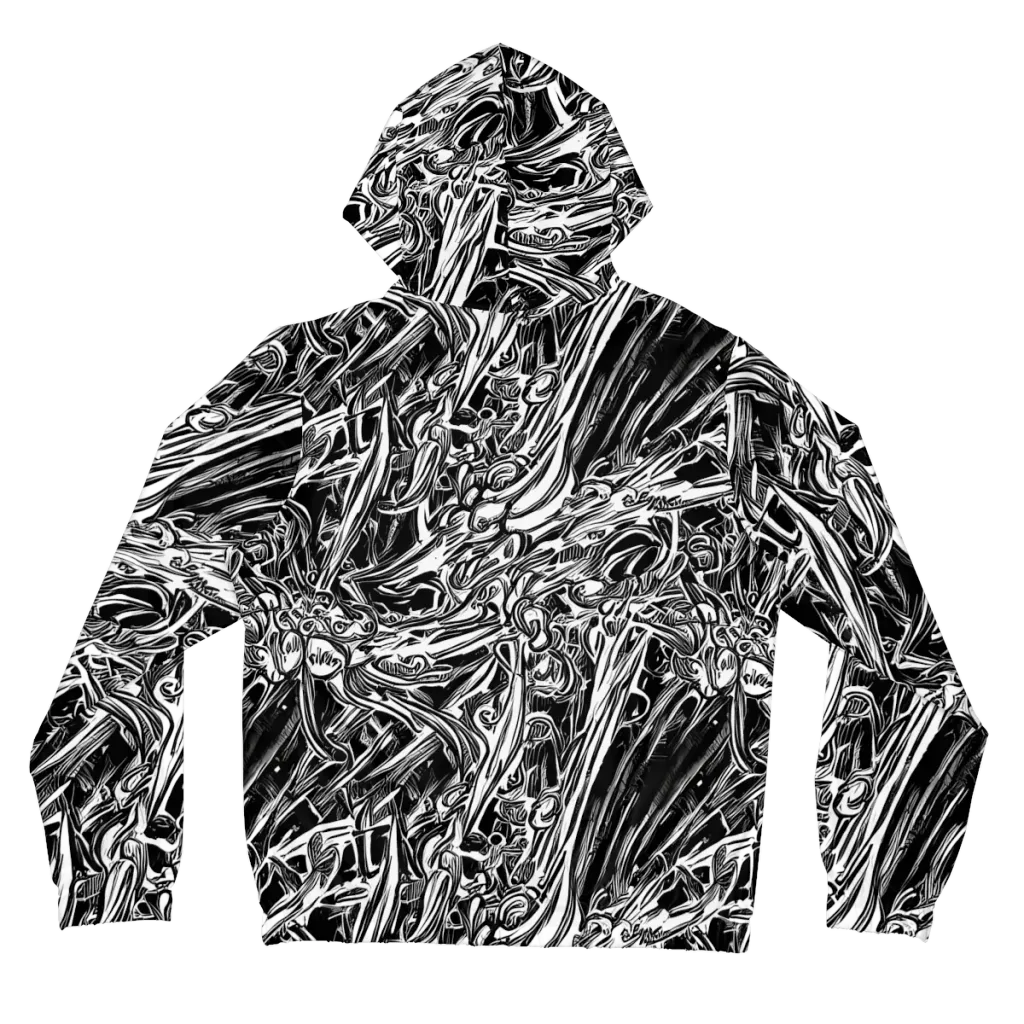 Blackwater Etch on Women's Full-Zip Hoodie — Back