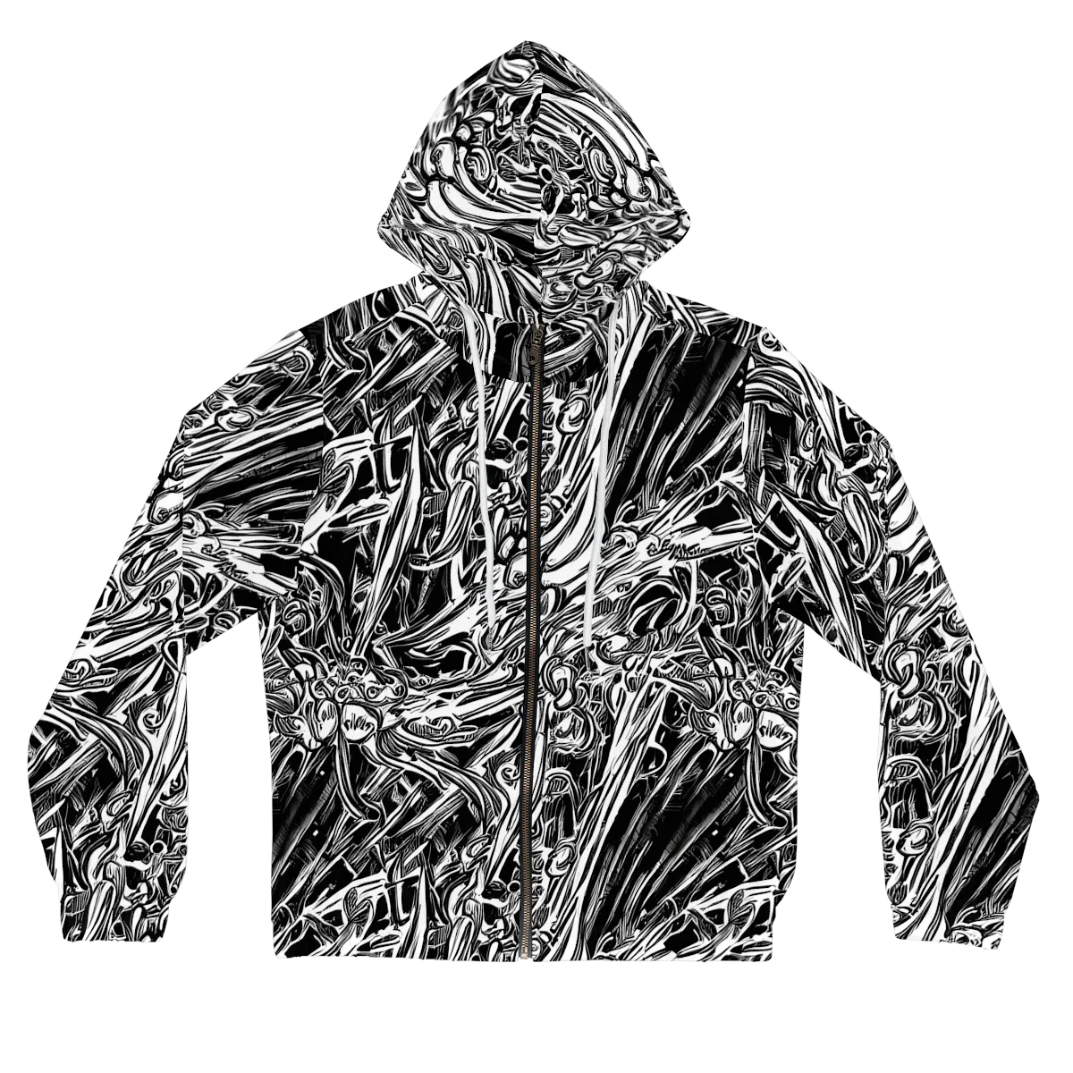 Blackwater Etch on Women's Full-Zip Hoodie — Front