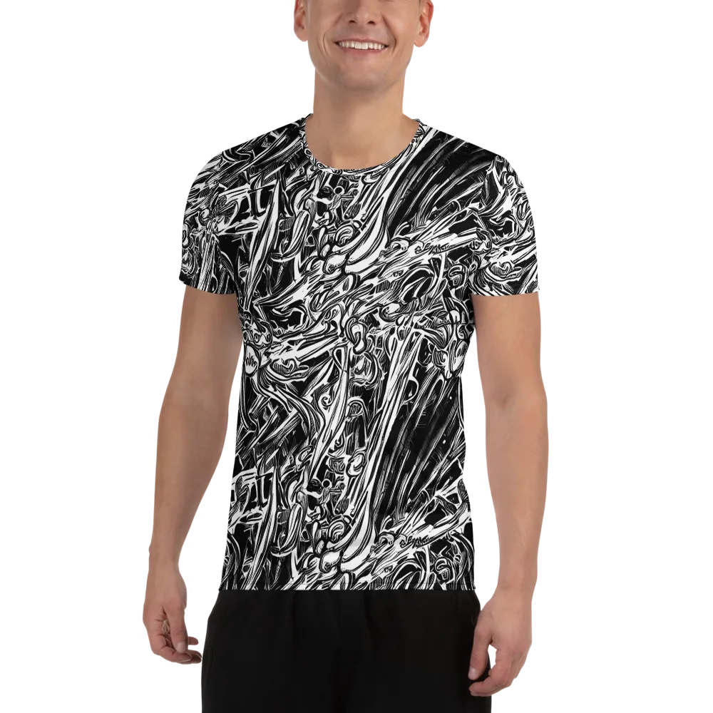 Blackwater Etch on Men's Athletic T-Shirt — Front