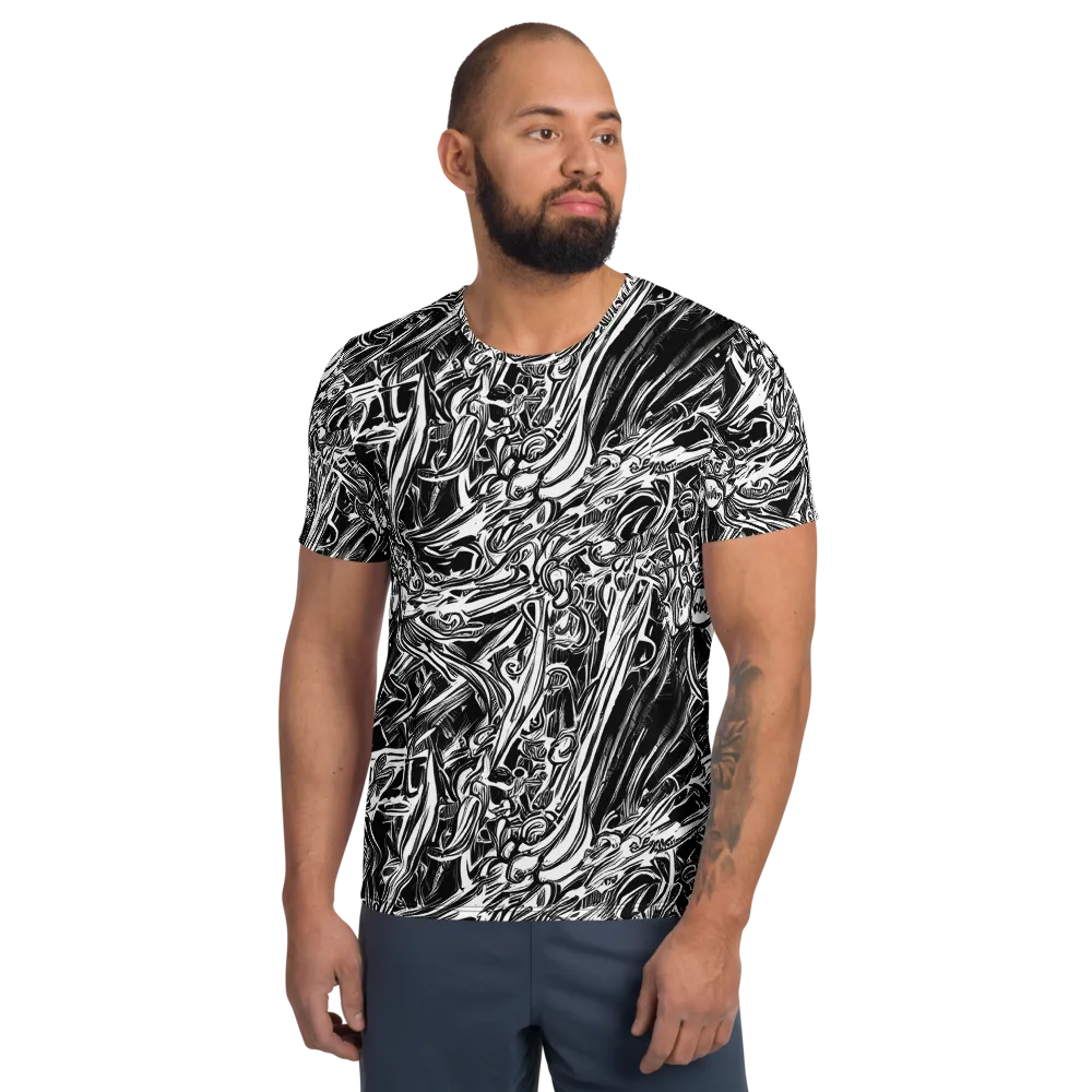 Blackwater Etch on Men's Athletic T-Shirt — Front