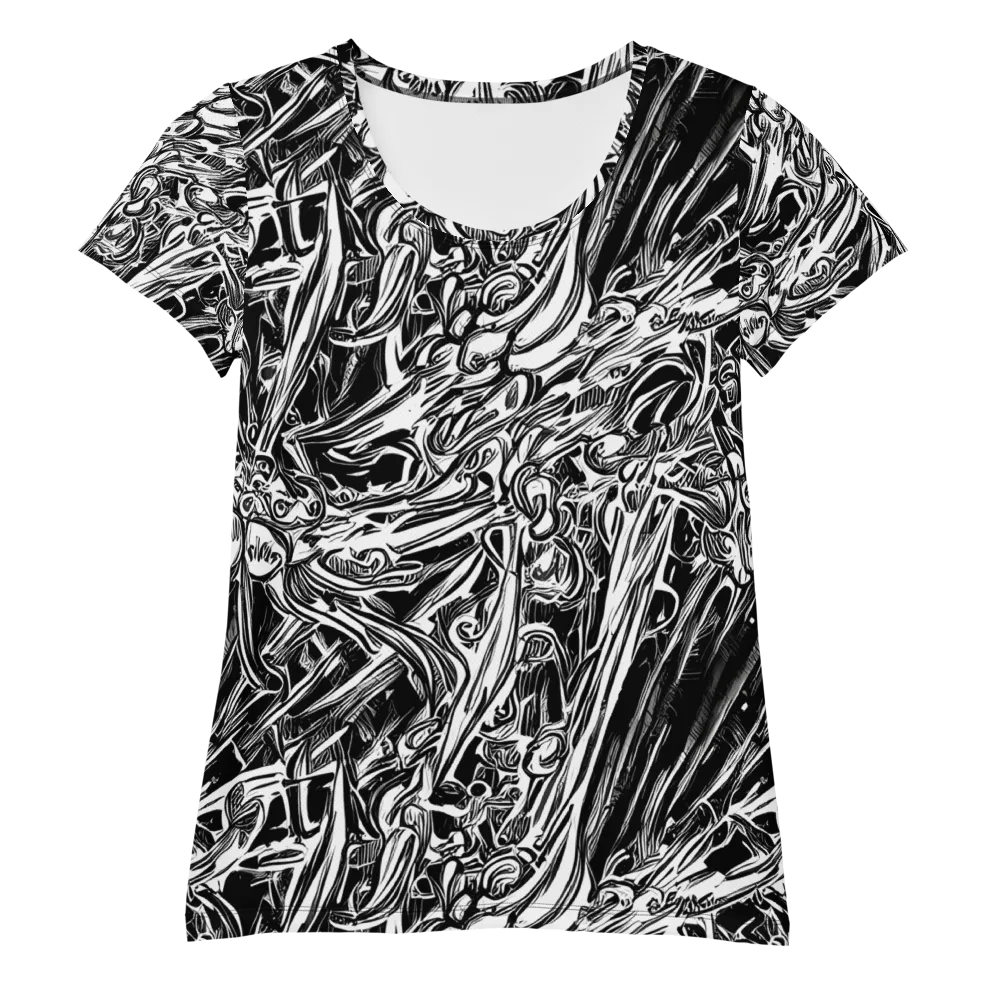 Blackwater Etch on Women's Athletic T-Shirt — Front