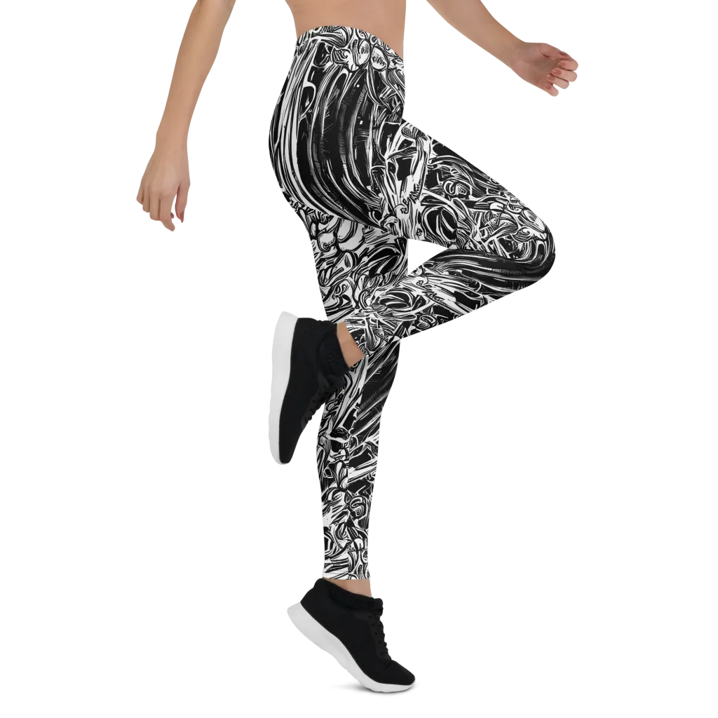 Blackwater Etch on Leggings — Right