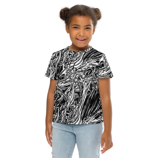 Blackwater Etch on a Kids Crew Neck T-Shirt