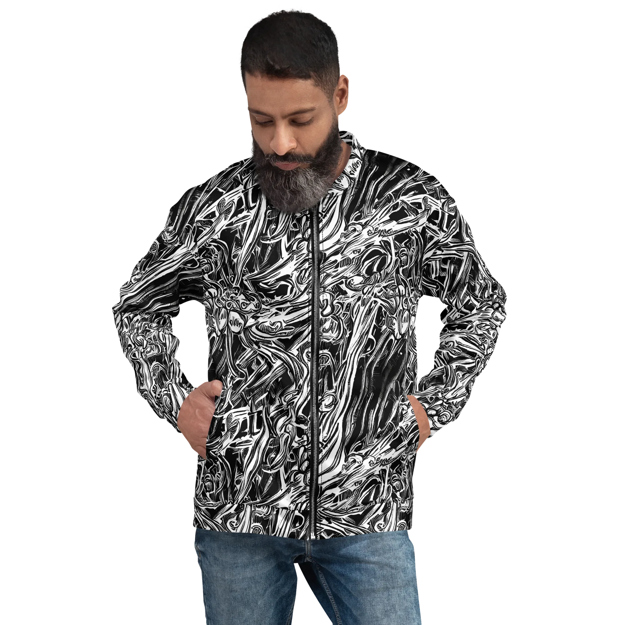 Blackwater Etch on Bomber Jacket — Front