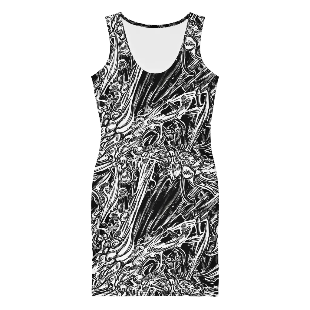 Blackwater Etch on Bodycon Dress — Front