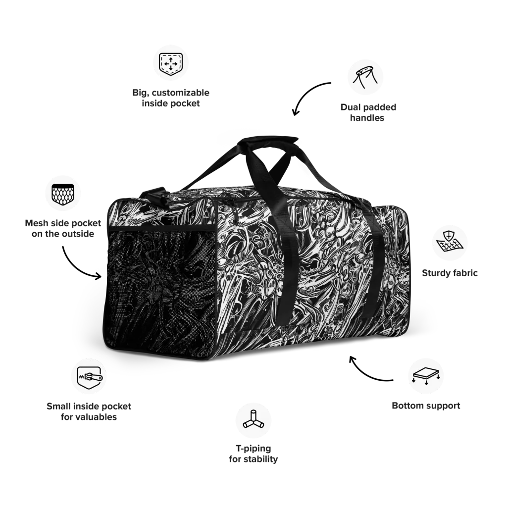 Blackwater Etch on Duffle Bag — Right Front