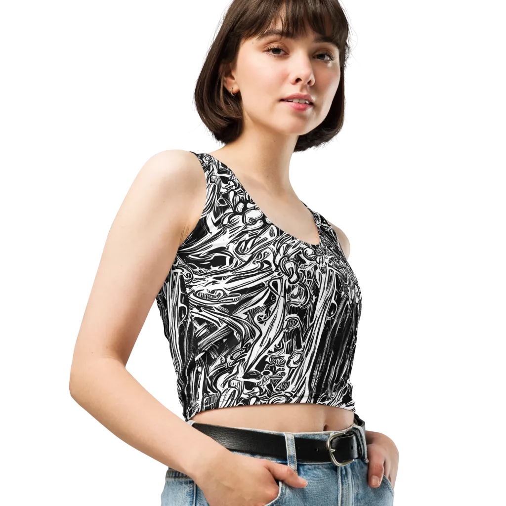 Blackwater Etch on Crop Top — Right Front