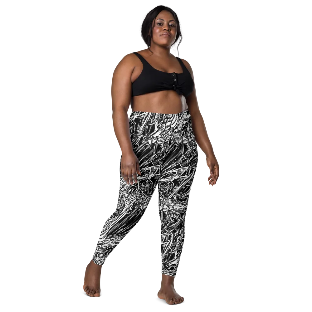 Blackwater Etch on Leggings with Pockets — Front